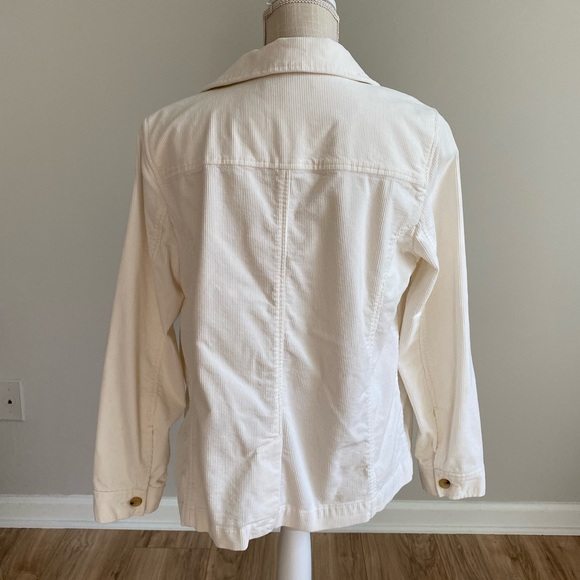 Talbots Cream Button-Up Jacket - Picture 7 of 10